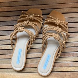 Saks Fifth Avenue Square Toe Sandals